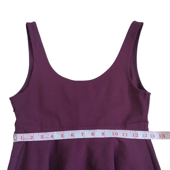 ALice & UO Urban Outfitters Eden Mini Dress Wine/ Burgundy Medium - Picture 12 of 17